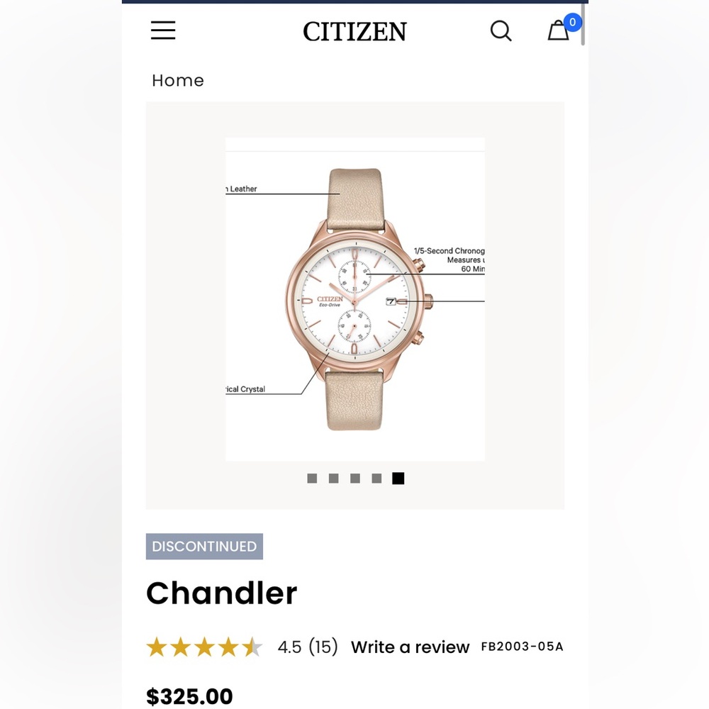 Citizen Eco Drive Rose Gold Watch